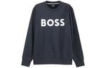 Свитшот с принтом логотипа Boss HUGO BOSS, синий - фото