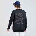 Свитшот унисекс Crayon Shinchan, белый [Улучшенный гипсофила] - фото 8