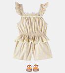 Сандалии из кожи Plagette Big Flo Pom d'Api, Vegetal Vaquetta Camel - фото 2