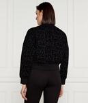 Толстовка женская Ea7 свободного кроя, черный - фото 3