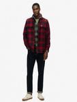 Шерстяная рубашка Regular Fit в клетку Superdry, Over Ombre Red - фото 3