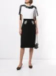 Декорированная юбка-карандаш Nº21, черный - фото 2