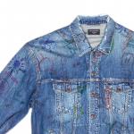 Balenciaga Мужские джинсовые куртки, цвет Blue - фото 7