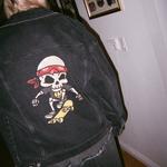 Джинсовая куртка Pirate Skull Series унисекс, черная Drew House, черный - фото 8
