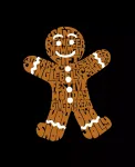 Мужской свитшот с принтом "Gingerbread" LA Pop Art, черный - фото 3