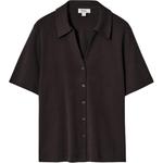 COS Женская рубашка темно-коричневая - фото