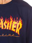 Футболка Thrasher Flame T-Shirt, navy - фото 2
