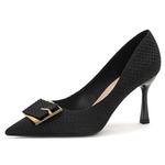 Туфли женские на высоком каблуке Lanza, черный - фото