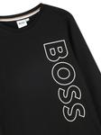 Футболка с логотипом BOSS Kidswear, черный - фото 3