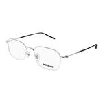 MONTBLANC Прямоугольная оправа для очков, Smoke Gray - фото 7