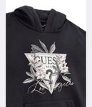 Толстовка детская Guess с цветочным узором, черный - фото 3
