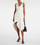 Асимметричное платье миди Ferragamo, Mascarpone - фото 2