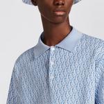 Рубашка поло мужская синяя Dior, синий - фото 7