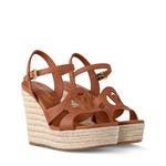 Сандалии на танкетке LV Isola Louis Vuitton, коричневый - фото