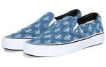 Кроссовки supreme x slip-on 'blue hole punch denim' Vans, синий - фото 4