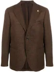 Однобортный пиджак Lardini, коричневый - фото
