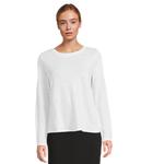 Футболка Eileen Fisher Crew Neck Long, белый - фото