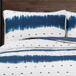 Комплект одеял из трех предметов Jane Shibori Lush Decor, цвет Navy - фото 2