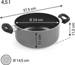 Кастрюля BRAVA ø 24 см, 4,5 л Tescoma - фото 4