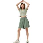 Женский топ GAP, темно-зеленый - фото 5