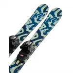 Горные лыжи K2 Indy+Fdt 4.5 junior, синий - фото 6