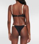 Топ бикини из искусственной замши Same, черный - фото 3