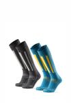 Носки Danish Endurance SKI 2-PACK, Blue Dark Grey/Blue - фото 3
