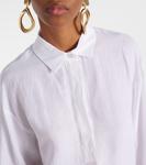 Льняная рубашка Varese S Max Mara, белый - фото 4