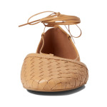 Балетки Madewell The Celina Lace-Up Flat in Woven Leather, цвет Earthen Sand - фото 2