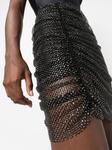 Giuseppe Di Morabito сетчатая юбка мини со стразами, черный - фото 5