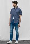 Рубашка GEMUSTERTES Street One MEN, синий - фото 2