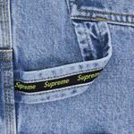 Брюки Supreme Double Knee Painter Pant 'Washed Indigo', синий - фото 3