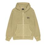 Худи Stussy Basic Zip Hoodie Pigment Dyed, Elm - фото