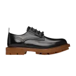 Кроссовки Alexander McQueen Shiny Derby Oxfords, черный - фото