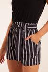 Полосатые шорты с поясом Blue Vanilla, черный - фото 4
