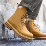 Мужские ботинки Cahhrrn X Martin Boot Men Beige Weishibangwei - фото 16