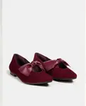 Женские балетки с бантиком Bryan Stepwise, бордовый - фото 3