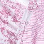 Двустороннее постельное белье Homescapes, 260x220 см, розовый - фото 4