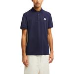 Поло с коротким рукавом Moncler, темно-синий - фото 4