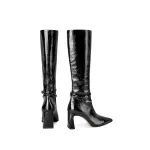 Высокие ботинки до колена 8см women's Hoov, черный - фото 10