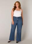 Джинсы с широкими штанинами BASE LEVEL CURVY, Blue Denim - фото 4