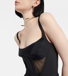 Бюстье Bonded Illusion Mugler, Black Bimaterial - фото 4