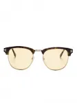 Солнцезащитные очки Henry TOM FORD Eyewear, коричневый - фото
