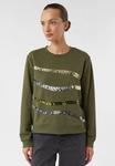 Толстовка comma Sweatshirt, Olivgrün/Olive - фото