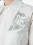 Рубашка, украшенная кристаллами Giuseppe Di Morabito, белый - фото 5