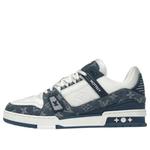 Кроссовки Louis vuitton Trainer Low 'Monogram Denim' - фото