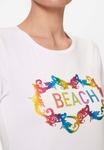 Футболка MADELEINE Print T-shirt, Cream Multicolor/White - фото 4