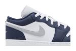 Кроссовки Air Jordan 1 Low GS, цвет Midnight Navy Wolf Grey - фото 2