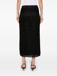 Peserico сетчатая юбка миди, черный - фото 4