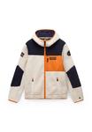 Флисовая куртка Napapijri YUPIK, Offwhite Blue Orange/White - фото 7